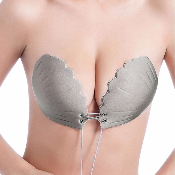 2Pairs Women Invisible Bra Strapless Push Up Bra - Picture 3 of 7